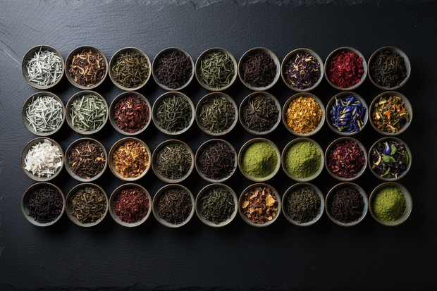 Diverse tea varieties