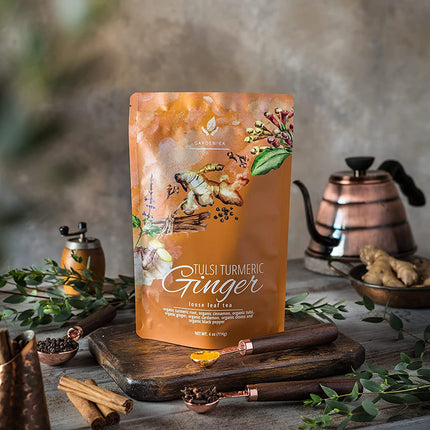 Turmeric Ginger Chai Tea, Anti-Inflammatory - Ayurvedic - Organic