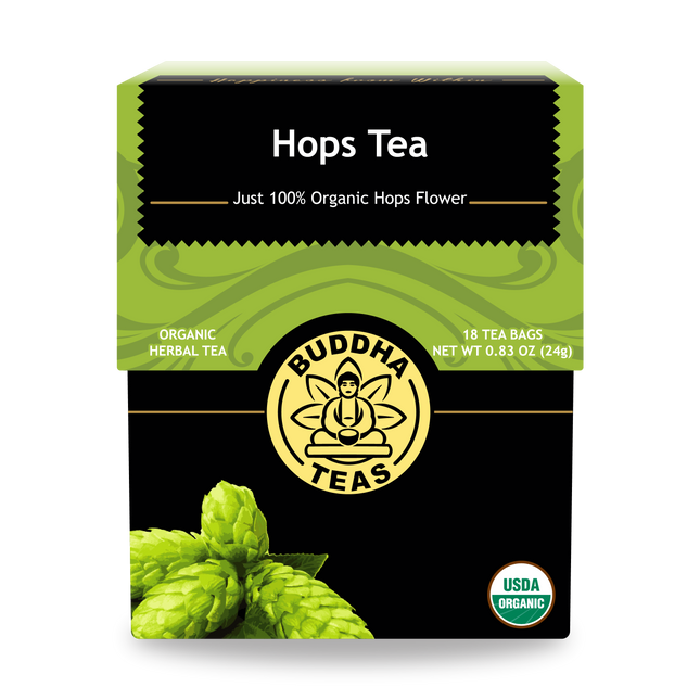 Buddha Teas Hops Tea - front view