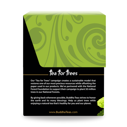 Buddha Teas Hops Tea - left side panel