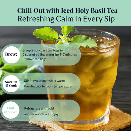 Akshit Holy Basil Tea ( Tulsi Leaf Tea ) ( 75 Tea Bags), Stress Relieving, Made with Pure Dried Holy Basil Tea loose Leaves, Immune Support Tea, Herbal Tea, Caffeine-free, Non-Gmo, Tulsi Energy Tea.