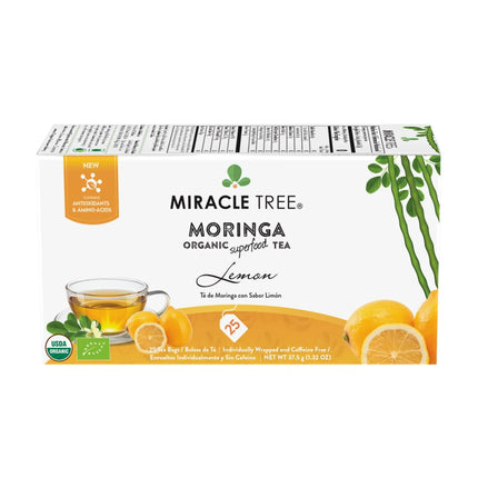 Organic Moringa Tea, Lemon - Miracle Tree