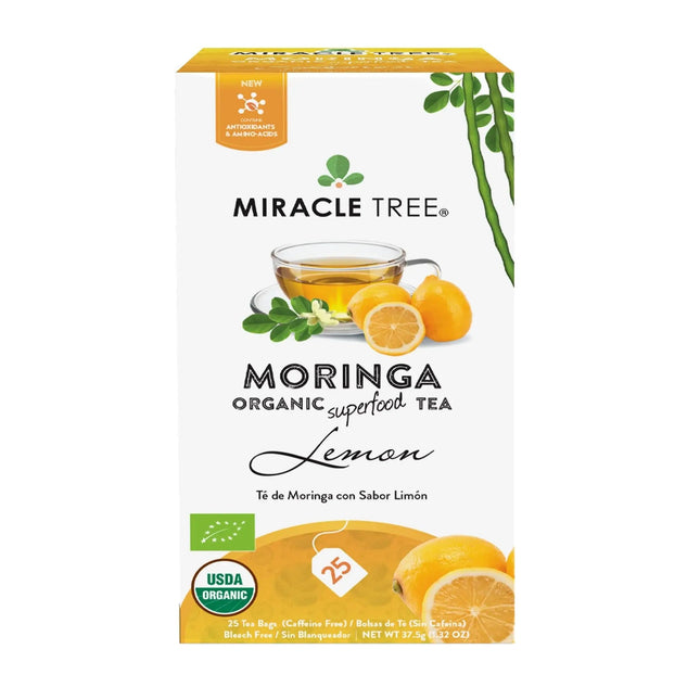 Organic Moringa Tea, Lemon - Miracle Tree