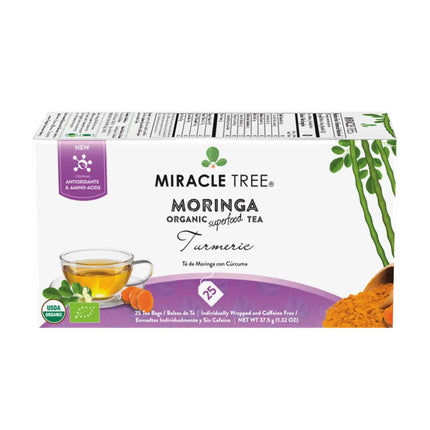 Organic Moringa Tea, Turmeric - Miracle Tree