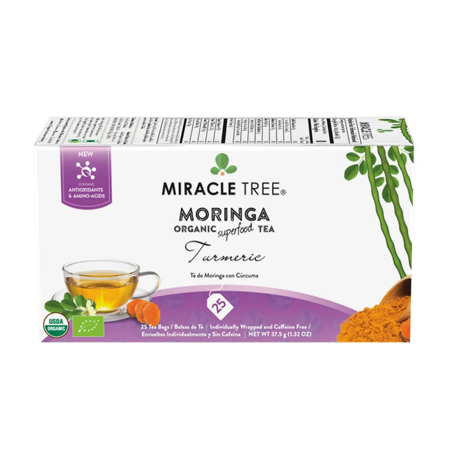 Organic Moringa Tea, Turmeric - Miracle Tree