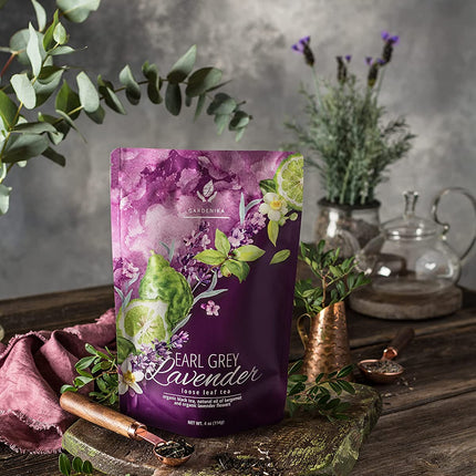Earl Grey Lavender Tea, Black Tea with Bergamot - Organic & Kosher