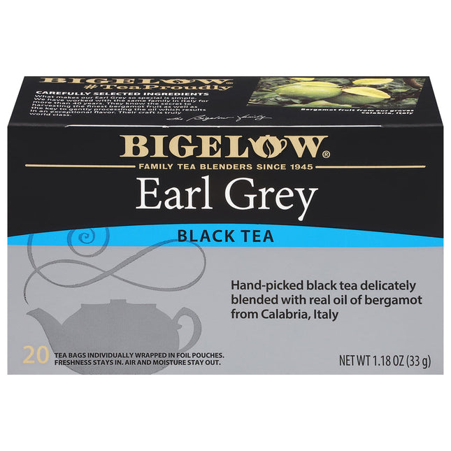 Front of Earl Grey tea box