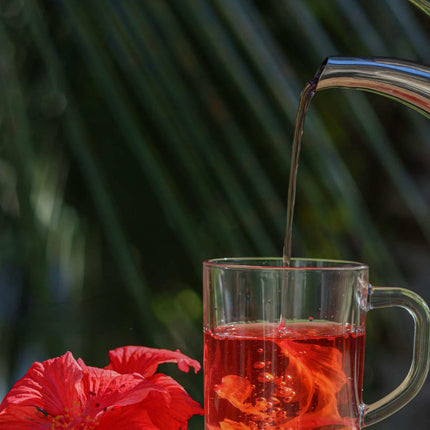 Akshit 5 oz. Dried Hibiscus Flowers (Flor de Jamaica) Tea | Loose Leaf Tea | Caffeine-Free | Vegan Friendly | Fleurs d'hibiscus – Antioxidant Herbal Tea