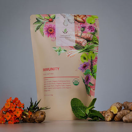 Immune Defense Tea, Echinacea Ashwagandha | Organic Herbal Blend