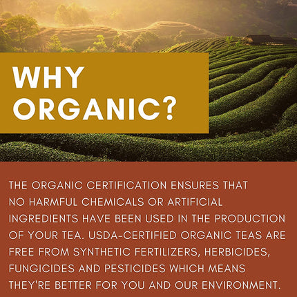 Green Rooibos Black Tea, Citrus Blend - Organic & Kosher