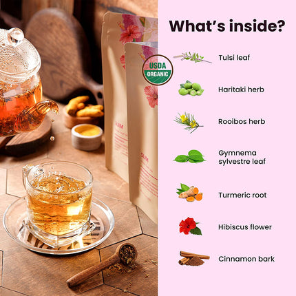 Serenity Glow Tea, Metabolism Support | Ayurvedic Blend | Organic